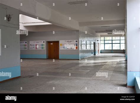 Empty School Hallway Stock Photo Alamy