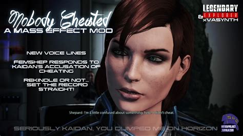 Nobody Cheated At Mass Effect Legendary Edition Nexus Mods And Community