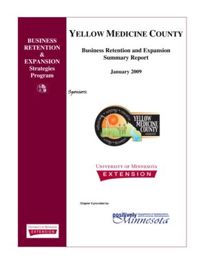 Fillable Online Extension Umn Yellow Medicine County Summary Report