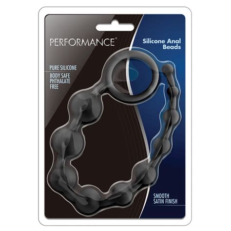 Performance Silicone Anal Beads Black