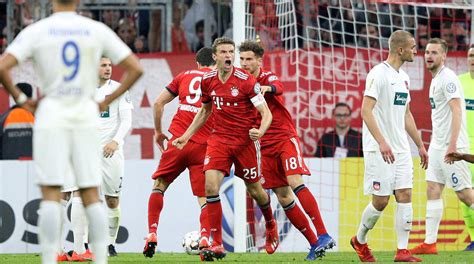 5 4 Bayern besiegt Heidenheim in mitreißendem Pokalfight DFB