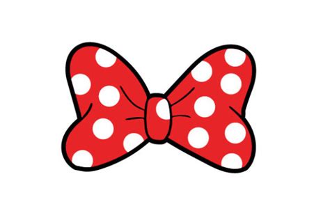 Minnie Mouse Red Bow Clipart