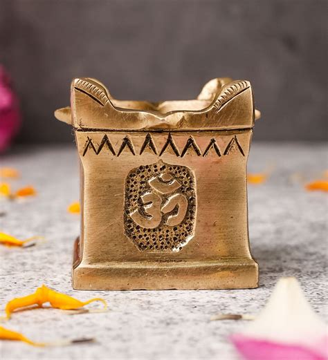 Buy Tulsi Brass Diya At Off By The Advitya Pepperfry