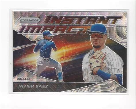 2020 PANINI PRIZM impact instantané Prizms vague bleue 3 petits Javier