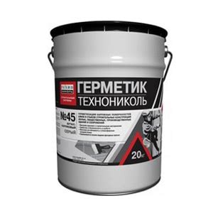 Герметик бутил-каучуковый Технониколь №45 белый 16 кг цена-купить в Москве