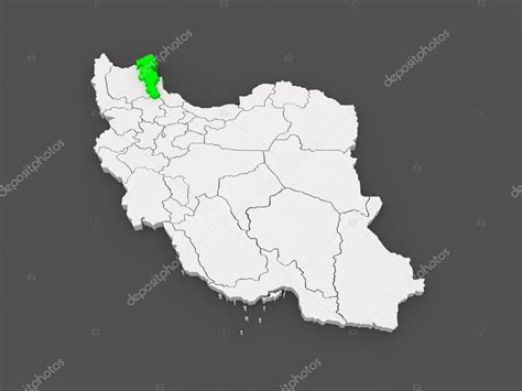 Map of Ardabil. Iran. — Stock Photo © Tatiana53 #49596277