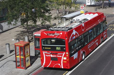 Hydrogen fuel cell bus - Stock Image - C015/7153 - Science Photo Library