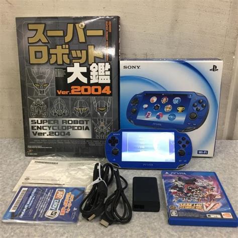 【やや傷や汚れあり】★playstationvita Wi Fiモデル サファイア・ブルー Pch 1000 Za04スーパーロボット