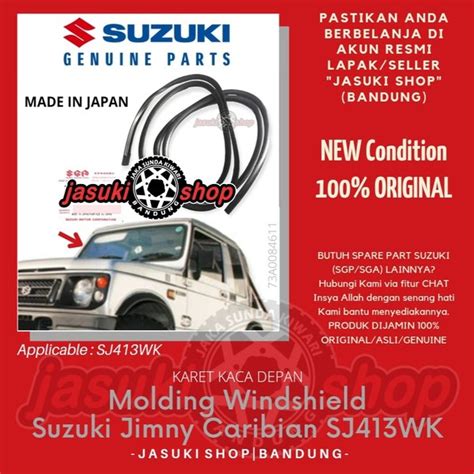 Jual Molding Windshield Karet Kaca Depan Suzuki Jimny Caribian SJ413WK