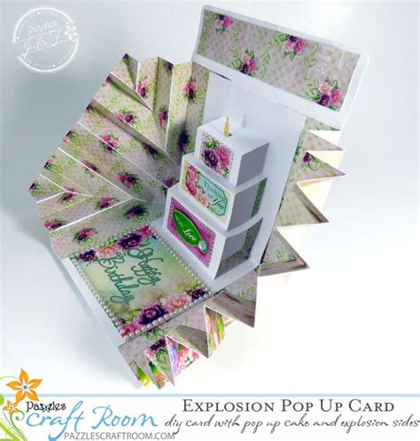 Christmas Or Birthday Diy Explosion Pop Up Card Instant Svg Download