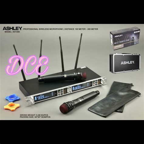 Jual Mic Wireless ASHLEY AXT200 AXT 200 Free Koper Handheld Original