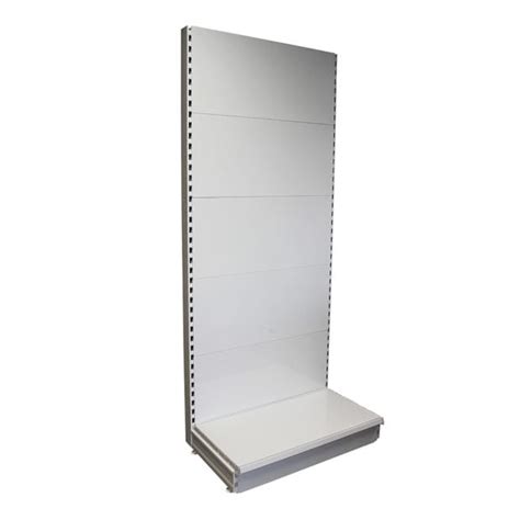 S Mart L X H Single Sided Gondola Shelving Bay With Plain Back