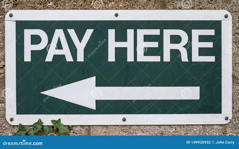 Pay Here Sign Stock Photo Image Of White Sign Brexit 149935932