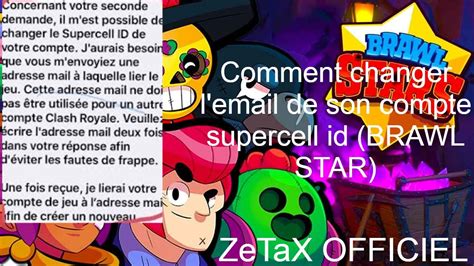 Comment Changer L Email De Son Compte Supercell ID BRAWL STAR YouTube