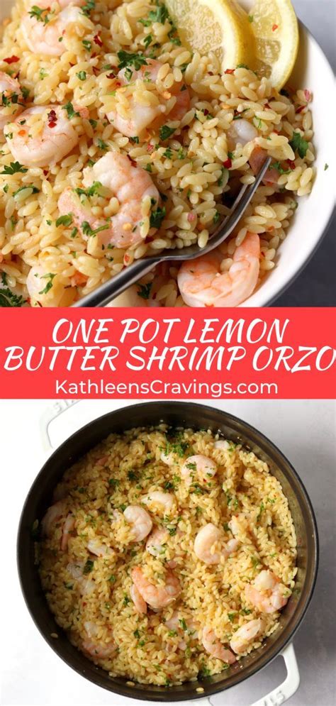 Easy One Pot Lemon Butter Shrimp Orzo Recipe Quick And Delicious