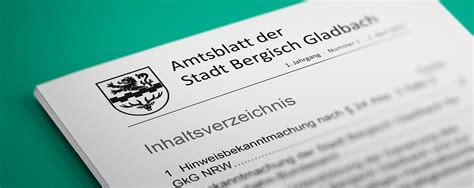 Amtsblatt Stadt Bergisch Gladbach