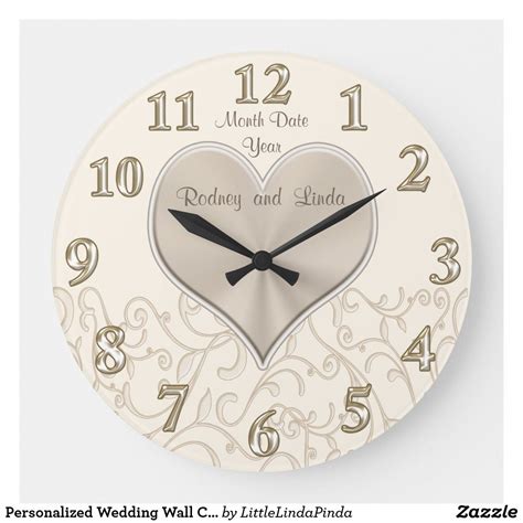 Personalized Wedding Wall Clocks Or Anniversary Wall