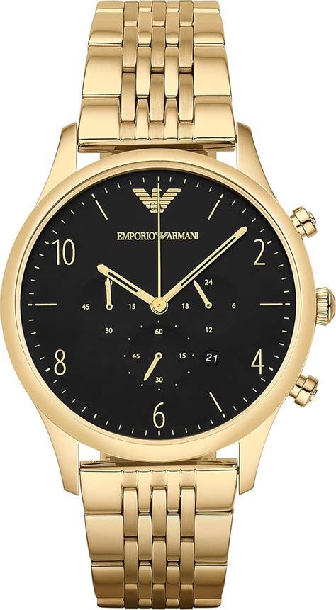 Emporio Armani Men S Ar Classic Analog Display Analog Quartz Gold