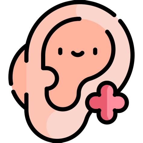 Hearing Kawaii Lineal Color Icon