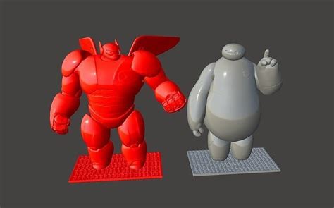 Baymax Armored Bundle Big Hero 6 Hi Poly Stl Package 3 Versions 3d