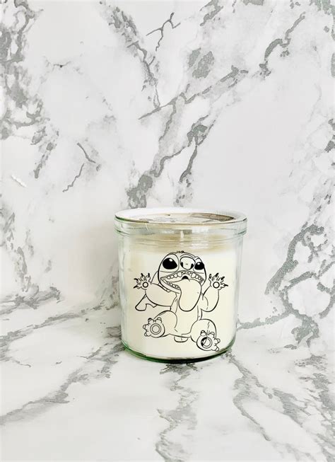 Lilo And Stitch Glass Candle Stitch Candle Love Stitch Stitch Love