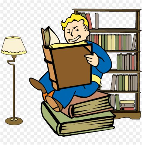 Fallout Clipart Perk Art Fallout Vault Boy Intelligence Png