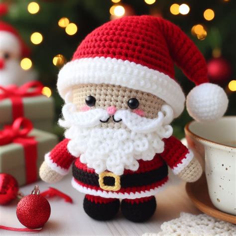 Cute Crochet Santa Claus Amigurumi Free Pattern Amigurumi Christmas