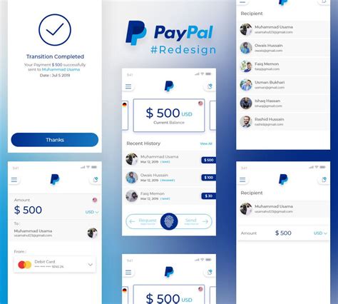 Paypal Redesign In Banking App Paypal Mobile App Design