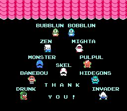 Ending For Bubble Bobble Players Super Bubble Bobble Mode Nes