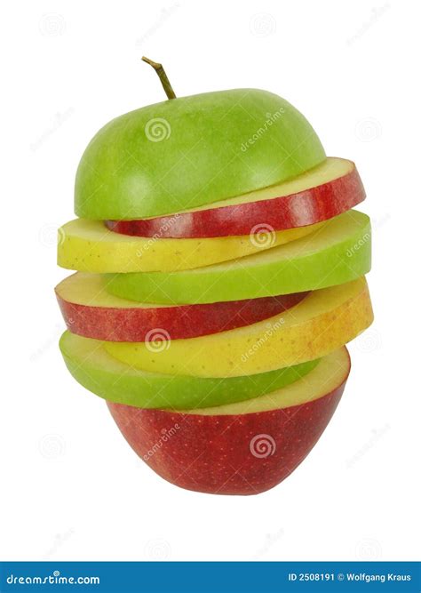 Mixed Apple Slices Stock Image Image Of Hunger Assortment 2508191