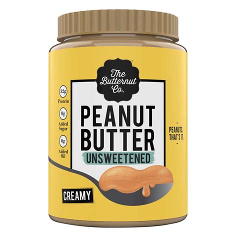 Buy The Butternut Co Natural Peanut Butter Creamy 1kg Unsweetened