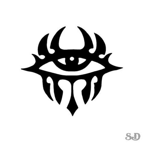 Evil Crying Eye Symbol Vinyl Decal Sticker 425 X Etsy