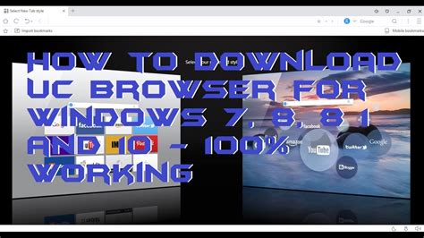 How To Download Uc Browser For Windows 7 8 8 1 And 10 100 Working