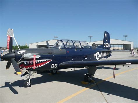 Beechcraft T 34 Mentor Walkaround Military Trainer Model Aircraft