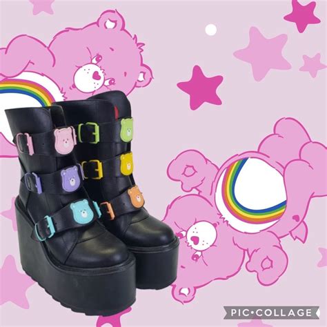 Yru X Care Bears Dune Lo Platform Boots Gem