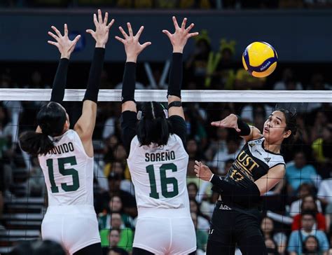 Ust Dethrones La Salle Enters Uaap Womens Volley Finals The Manila