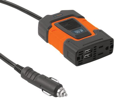 Inversor De Corriente Portatil 120w C Puerto Usb Inco 100 Truper 10447