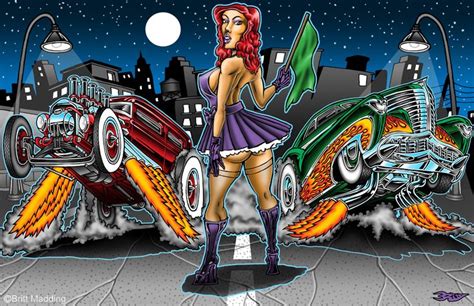 Britt Madding: Hot Rod & Monster Artist | Gallery 2 | Cartoon car ...