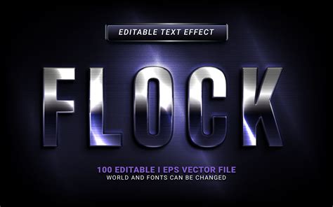 Flock Text Effect Graphic by SugarV_CreativeCreative Fabrica