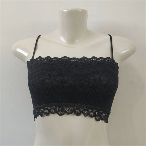 Top De Renda Reto Confortável Sem Bojo E Sem Aro Lingerie Feminina