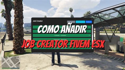 Como A Adir Job Creator Fivem Esx Youtube