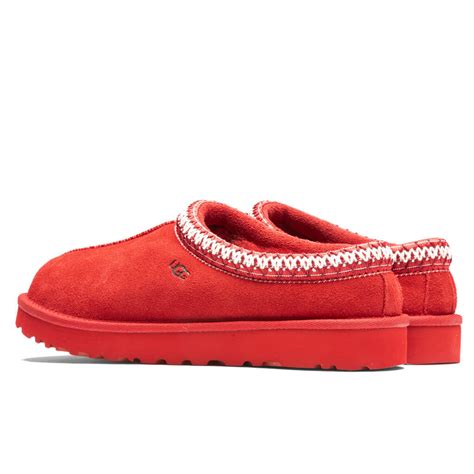 Womens Tasman Slipper Samba Red Feature