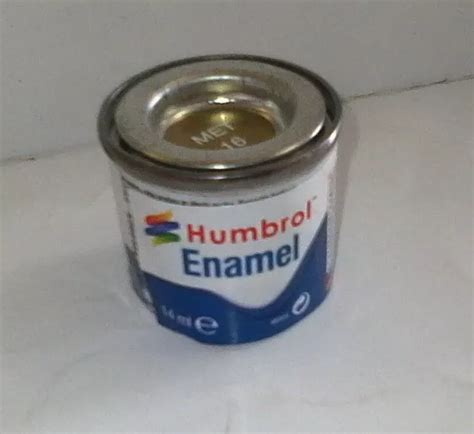 HUMBROL ENAMEL PAINT Metallic Gold Colore Smalto Lucido Oro