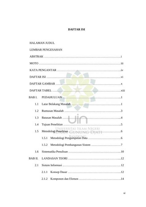 PDF DAFTAR ISI Digilib Uinsgd Ac Iddigilib Uinsgd Ac Id 2563 3 3