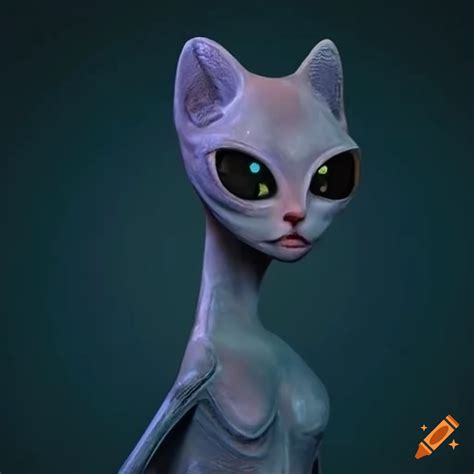 image   alien cat  unique head shape  craiyon