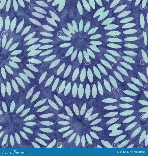 Blue Batik Pattern Stock Image Image Of Flowers Pattern 54495397