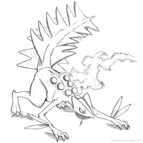 Sceptile Pokemon Coloring Page