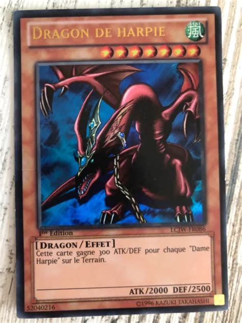 Occasion Carte Yu Gi Oh Dragon De Harpie Lcjw Fr Re Dition Eur