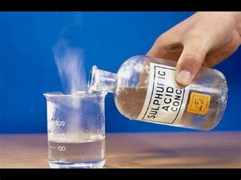 How To Prepare Diluted Sulfuric Acid Safely And Simply In Lab Youtube