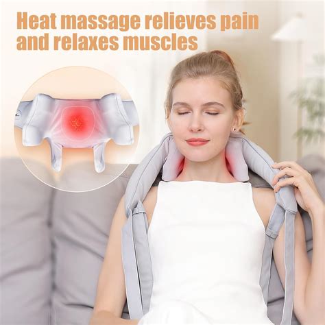 Neck Massager with Heat, Cordless Neck Massager for Pain Relief Deep T – Legfes Gifts